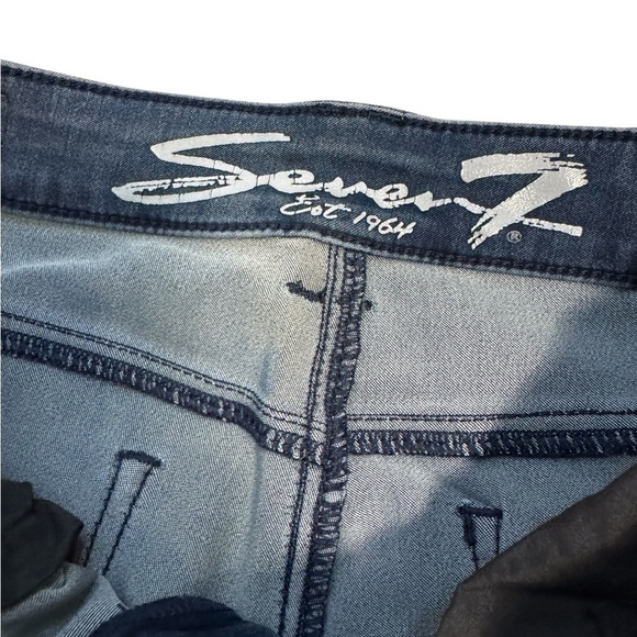 👖 Seven7 High Rise Dark Wash Skinny Jeans Women’s Size 12 👖 - Picture 2 of 6